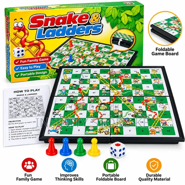 Folding Snakes and Ladders Game - 1