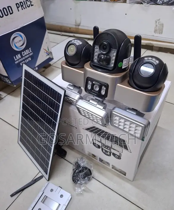 VTS 30A V380 4G Triple Lens Solar PTZ Camera - 1