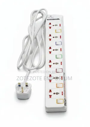 TLAC 6-Way Power Extension yenye Surge Protection