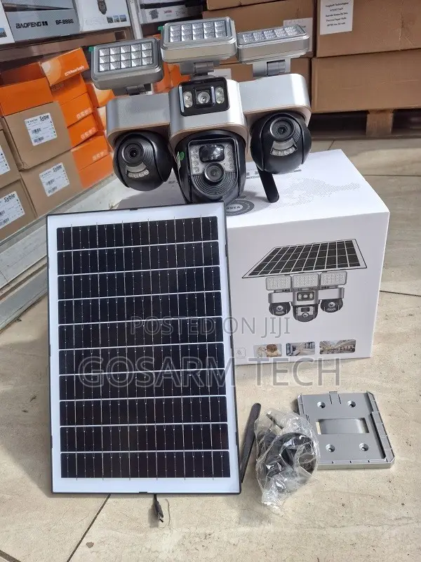 WiFi Triple Lens Solar CCTV Camera VTS30A - 1