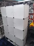 3 Column Plastic Wardrobe - 1