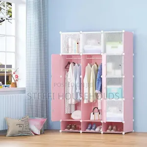 3 Column Plastic Wardrobe