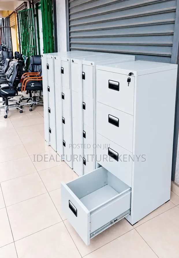 Boss Office Products 4 Drawer Vertical Filing Cabinet - 1