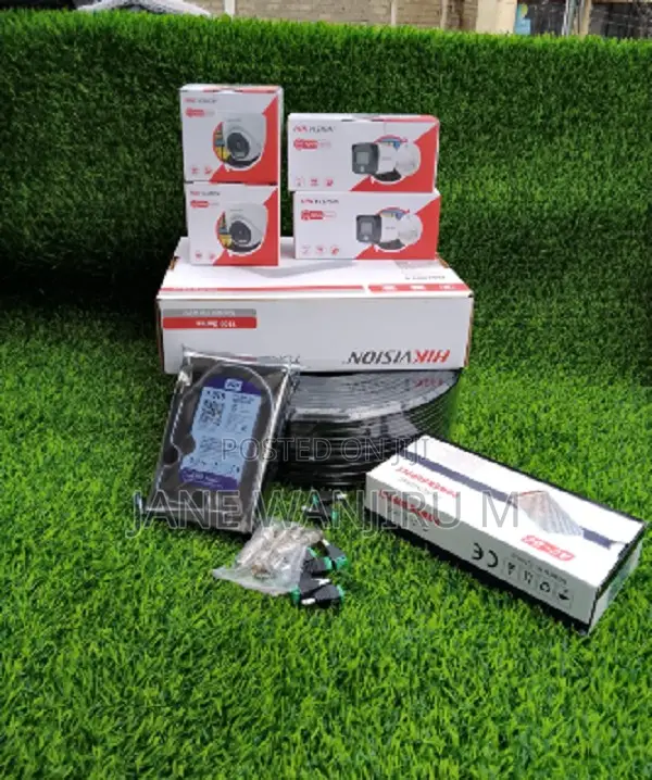 Hikvision 2MP HD 4 Camera Smart Hybrid Security Package - 1