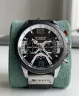 Curren Men's Blue/Black Leather Strap Watch - 3