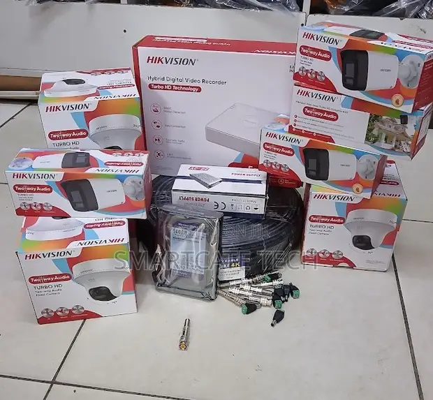 Hikvision 8CH CCTV Package - 4 Dome, 4 Bullet, 2-Way Talk - 1