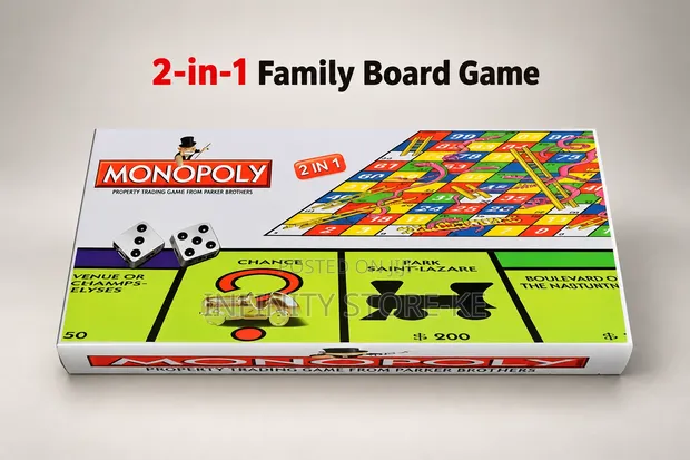 Monopoly and Snakes and Ladders Combo Board Game - 1