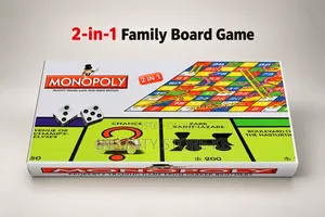 Mchezo wa Bodi wa Monopoly na Nyoka na Ngazi Combo