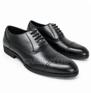 Premium Men's Leather Closed-Lacing Oxfords