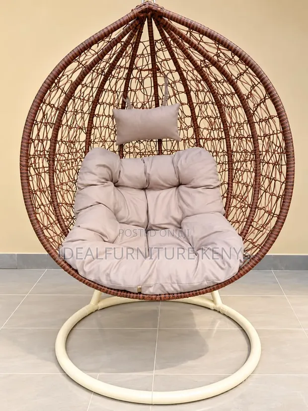 Egg Swing Chair with Cushion - Brand New - 1