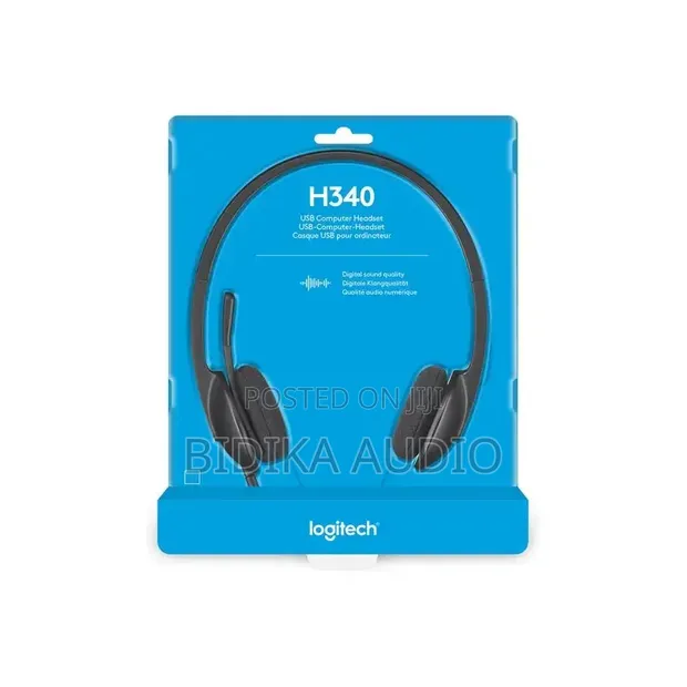 Logitech H340 USB Headset - Digital Stereo Sound - 1