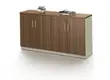 GE 4-Door Office Storage Credenza - Brown - 1