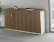 GE 4-Door Office Storage Credenza - Brown - 3