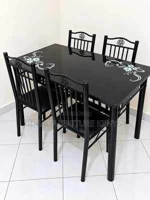 4 Seater Black Dining Chair