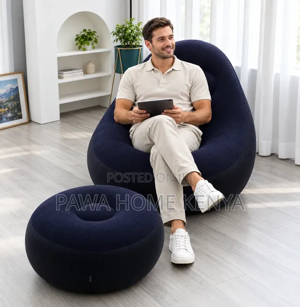 Inflatable Sofa with Footrest - 1