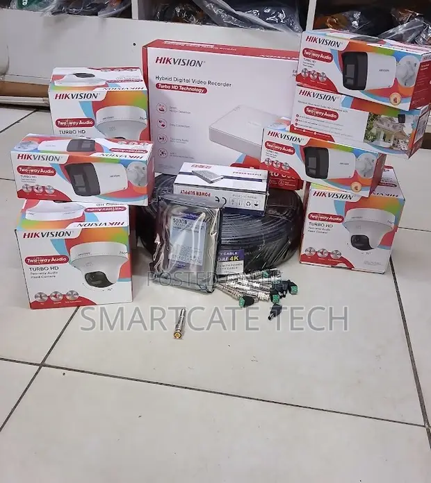Hikvision 8CH Smart CCTV Kit - Kamera 4 Dome + 4 Bullet - 1