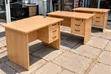 Modern Wooden Office Desk na Droo 3 Zinazofungwa - 5