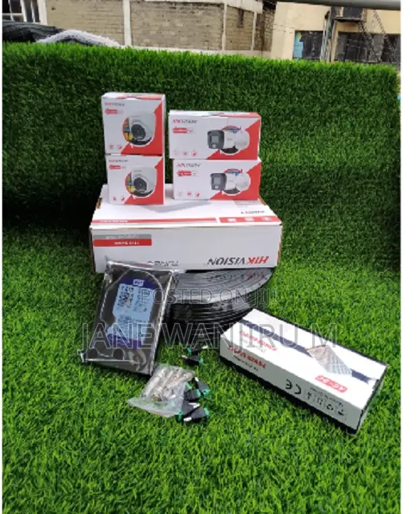 Hikvision 4 Camera 2MP Smart Hybrid CCTV Kit - 1