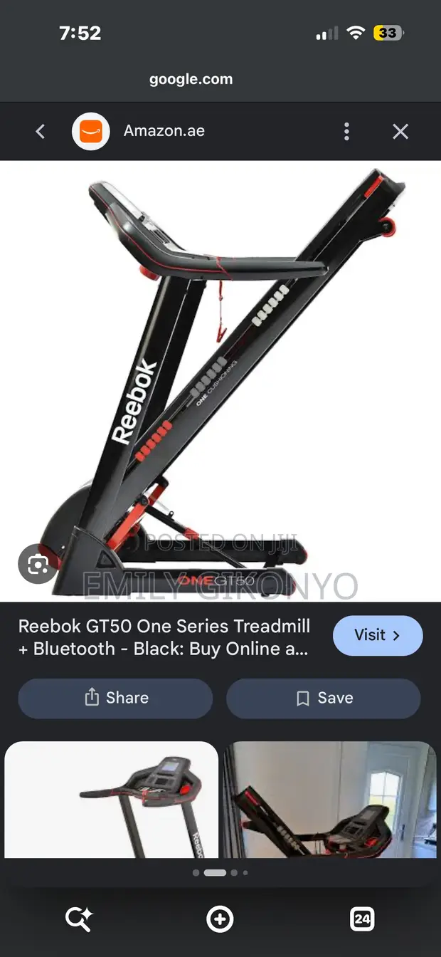 Reebok GT50 One Series Treadmill + Bluetooth - 1