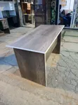 Modern Executive Office Desk with 3 Drawers - Dark Wood - 4