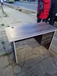 Modern Executive Office Desk with 3 Drawers - Dark Wood - 5