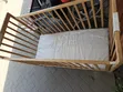 Foldable Wooden Baby Cot with Mattress - 3