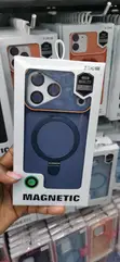 Kava ya Bluu ya Simu ya Sumaku na Stendi ya Pete kwa iPhone 17 Pro Max - 1