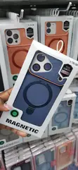 Kava ya Bluu ya Simu ya Sumaku na Stendi ya Pete kwa iPhone 17 Pro Max - 2