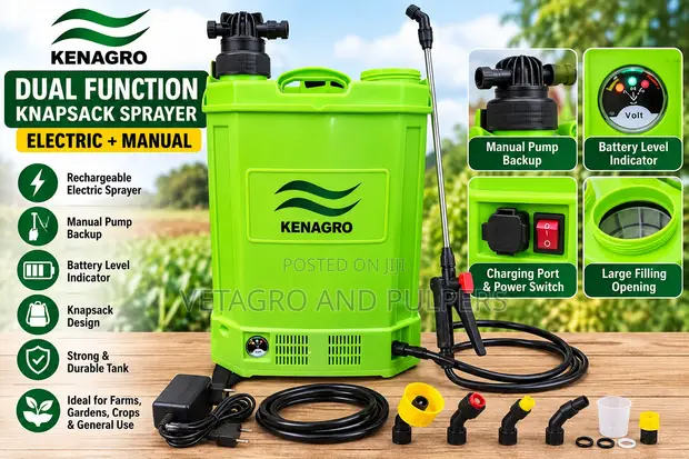 Kenagro Sprayer ya Mkoba ya Umeme/Mwongozo wa Kazi Mbili - 1