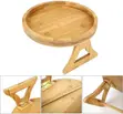 Trei Mpya ya Mkono ya Mbao ya Mianzi Inayokunjwa (Kipenyo 29cm) - 3
