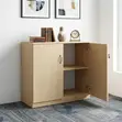 Wooden Office Credenza Cabinet - 1
