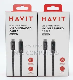 Kebo ya Havit CB6246 USB-C hadi Lightning (1.2m)