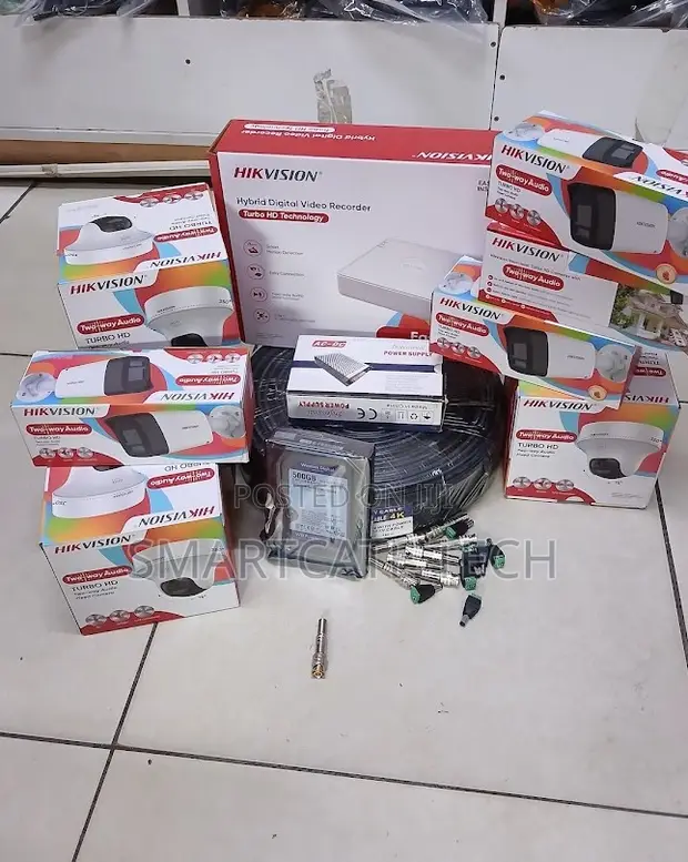 Hikvision 8 Camera CCTV Kit - 4 Dome, 4 Bullet with Alarm - 1
