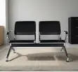 2-Seater Office Waiting Bench - Padded Leather - 3