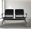 2-Seater Office Waiting Bench - Padded Leather - 4