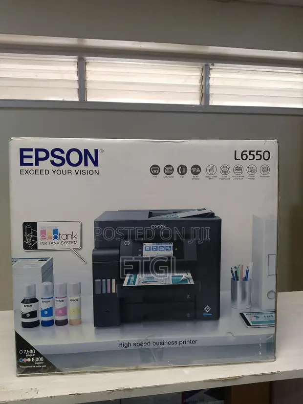Epson EcoTank L6550 A4 Rangi Wi-Fi Duplex Printer Yote-kwa-Moja - 1