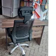 Executive 1M Office Desk with Chair (No Headrest) - 1