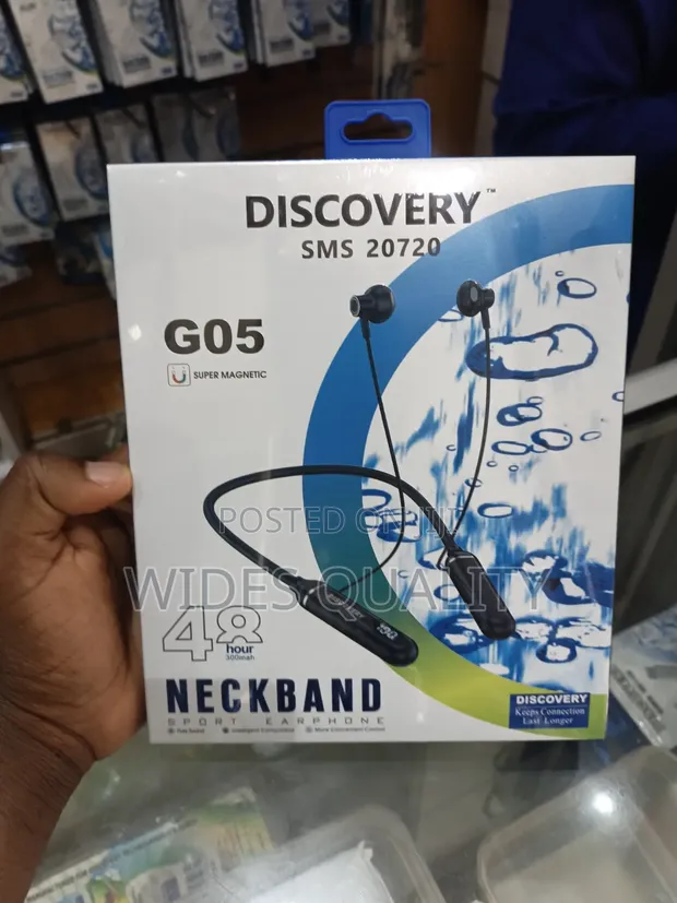 Discovery SMS 20720 G05 Wireless Neckband Sport Earphones - 1