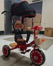 Musical Leather Tricycle with Protective Bar - 3