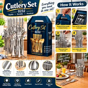 24pc Silver Cutlery Set