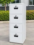 4 Drawer Steel Filing Cabinet - Office Document Storage - 1