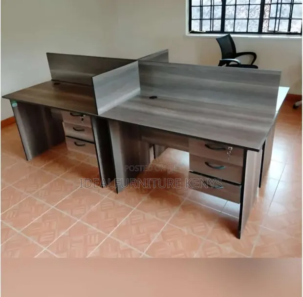 Boss Office Products Dawati la Kazi la Viti 4 - 1