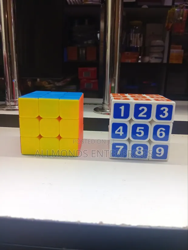 Rubik's/Magic Cube Mraba - Zenye Rangi na Namba - 1