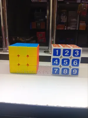 Square Rubik's/Magic Cube - Colored and Numbered