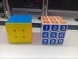Square Rubik's/Magic Cube - Colored and Numbered - 3