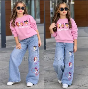 2 Piece Girls Trouser Set