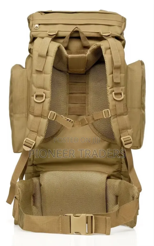 70L Tactical Rucksack yenye Metallic Frame - 1