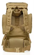 70L Tactical Rucksack yenye Metallic Frame - 2