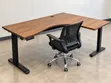Height Adjustable Ergonomic L-Shaped Workstation Table - 1