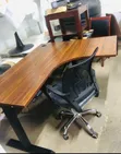 Height Adjustable Ergonomic L-Shaped Workstation Table - 2